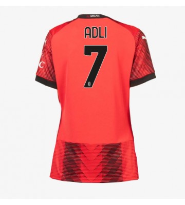 AC Milan Yacine Adli #7 Hemmatröja Kvinnor 2023-24 Kortärmad